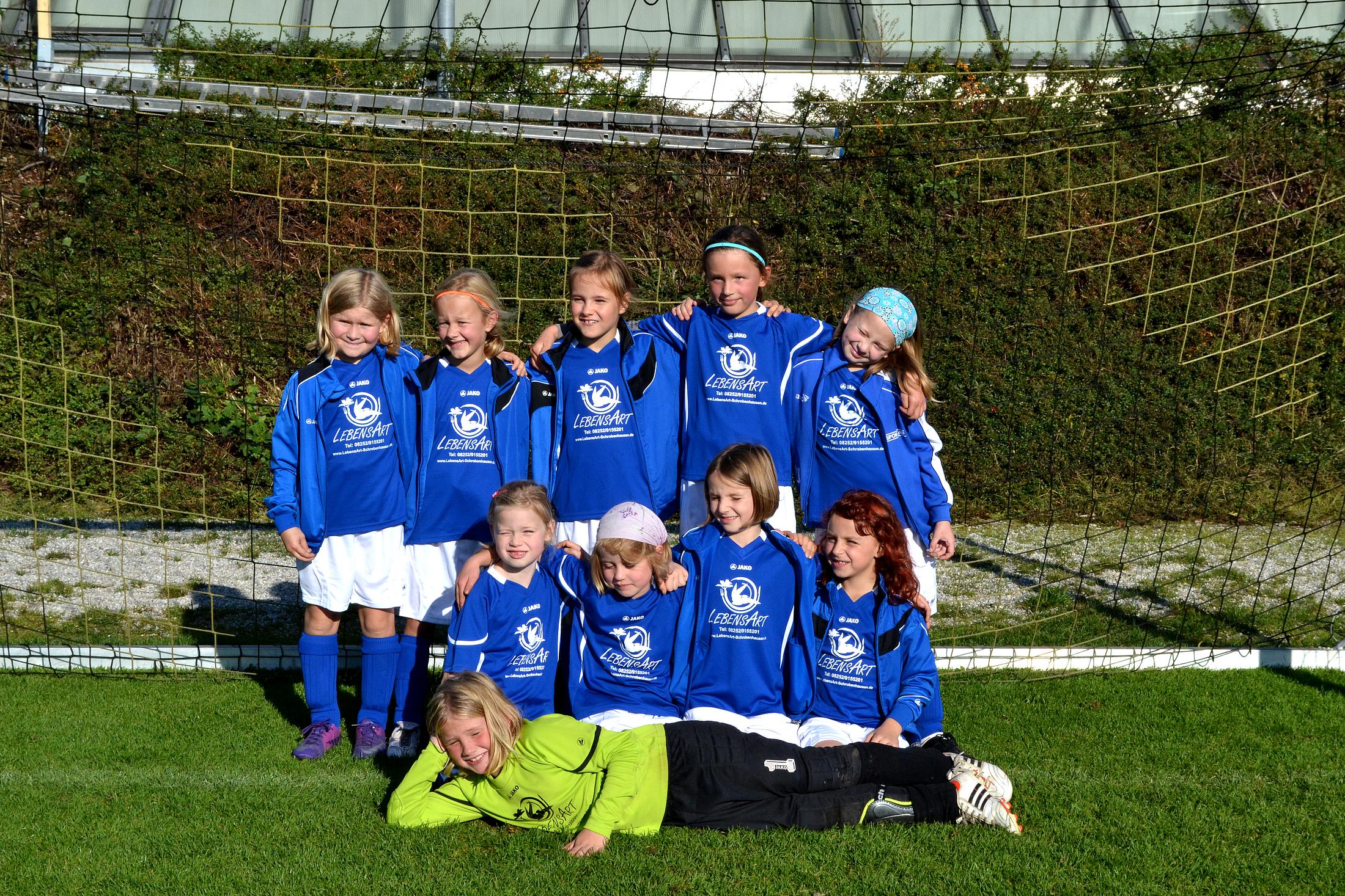 Die U9-Mädchen der Saison 2013/14
